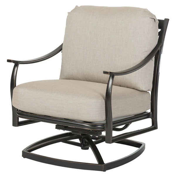 Edge Cast Aluminum Cushion Swivel Lounge Chair by Gensun - Image 2